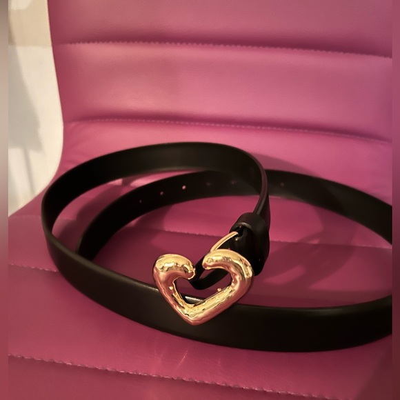 J. Crew Heart Classic Italian Leather Belt Black XL - Picture 4 of 8